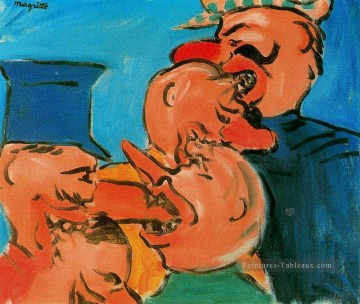 magritte Tableau Peinture - la famine 1948 René Magritte